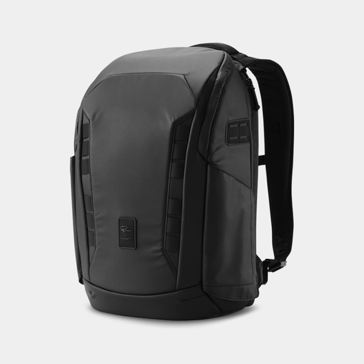 NOMATIC McKinnon Camera Pack 25L in black, front angle view